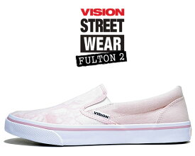 VISION FULTON 2 PINK vsw-9151-140 ヴィジョン フルトン 2 スリッポン スニーカー スケート ビジョン ストリート ウェア ピンク