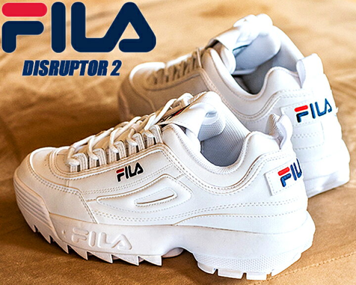 楽天市場】FILA DISRUPTOR 2 White/White/Red 1fm00864-121 ディスラプター レディース ウィメンズ スニーカー ホワイト レッド LIMITED EDT