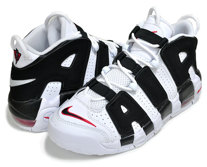楽天市場】NIKE AIR MORE UPTEMPO (GS) white/black-university red 