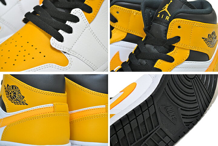 楽天市場】NIKE AIR JORDAN 1 MID white/university gold-black 554724 