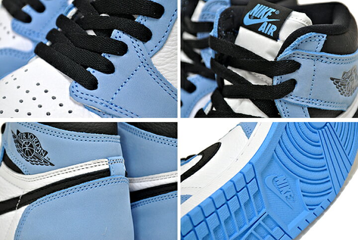 楽天市場】NIKE AIR JORDAN 1 HIGH OG UNIVERSITY BLUE white/black  