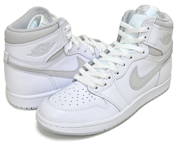 楽天市場】NIKE AIR JORDAN 1 HI 85 white/neutral grey bq4422-100  