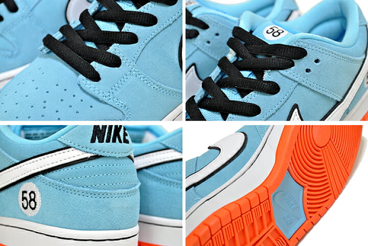 楽天市場】NIKE SB DUNK LOW PRO CLUB 58 GULF blue chill/white  