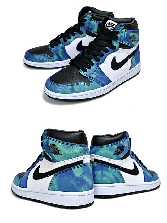 楽天市場】NIKE WMNS AIR JORDAN 1 HIGH OG TIE-DYE white/black 