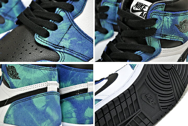 楽天市場】NIKE WMNS AIR JORDAN 1 HIGH OG TIE-DYE white/black  