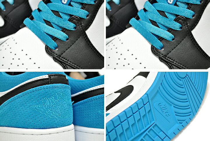 楽天市場】NIKE AIR JORDAN 1 LOW SE black/blk-laser blue-white 
