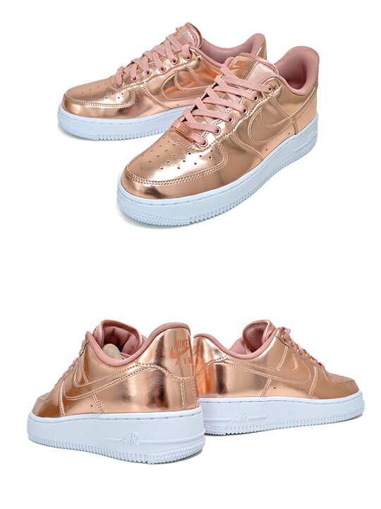 楽天市場】NIKE WMNS AIR FORCE 1 SP mtlc red bronze/rose gold 