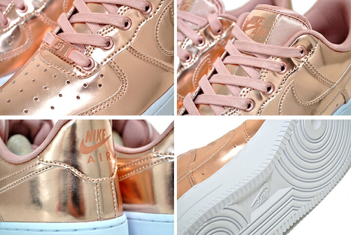 楽天市場】NIKE WMNS AIR FORCE 1 SP mtlc red bronze/rose gold 