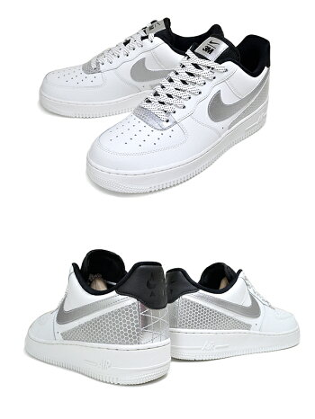 楽天市場 Nike Air Force 1 07 Lv8 3m Summit White Summit Wht Ct2299 100 ナイキ エア フォース 1 07 エレベイト スリーエム スニーカー ホワイト ブラック リフレクター Black 反射 Limited Edt