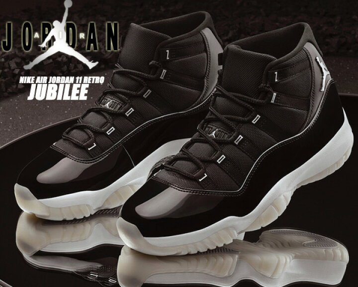 楽天市場】NIKE AIR JORDAN 11 RETRO JUBILEE black/multi-color-multi 