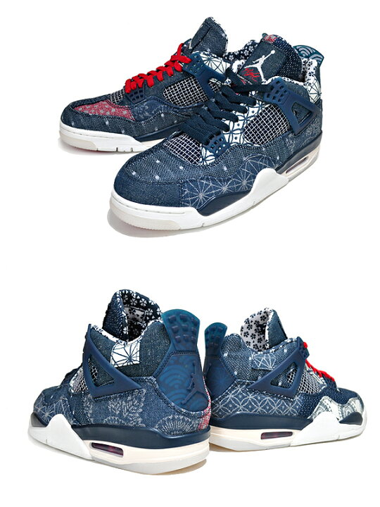 楽天市場】NIKE AIR JORDAN 4 RETRO SE SASHIKO deep ocean/fire red  