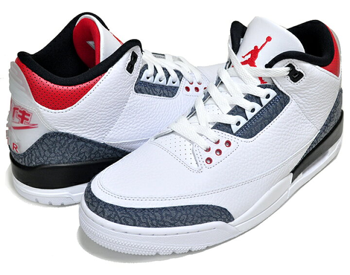楽天市場】NIKE AIR JORDAN 3 RETRO SE-T CO.JP white/fire red-black 