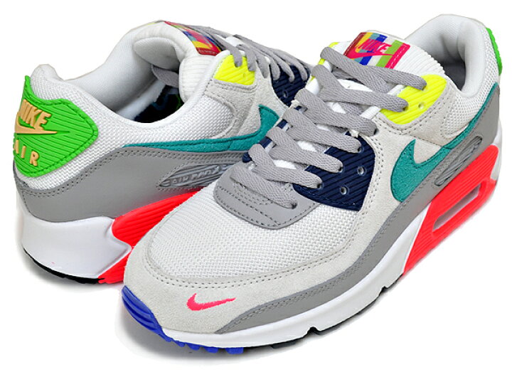 楽天市場】NIKE AIR MAX 90 SE TV COLOR BARS pearl grey/sport turq 