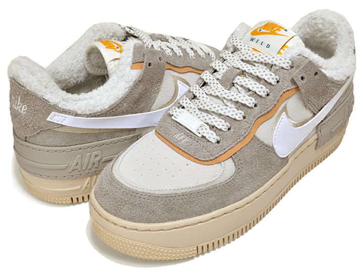 楽天市場 Nike Wmns Af1 Shadow Enigma Stone White Oatmeal Dc5270 016 ナイキ ウィメンズ エアフォース 1 シャドウ スニーカー レディース ボア Wild Limited Edt