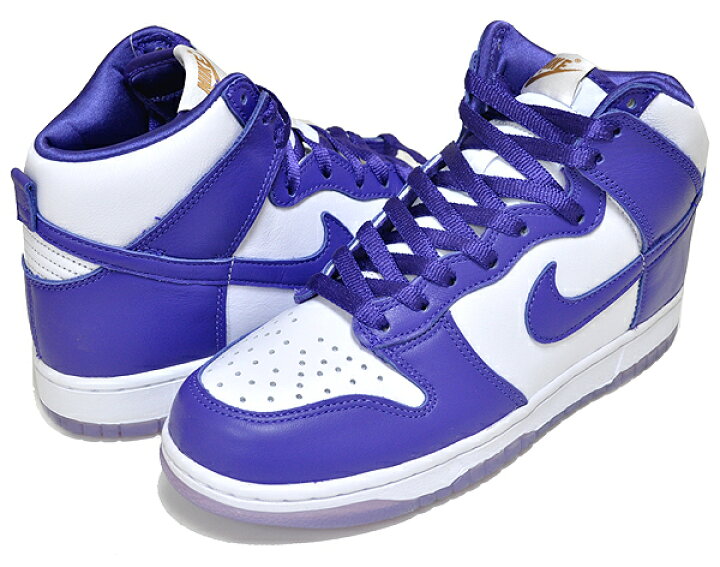 楽天市場】NIKE WMNS DUNK HI SP white/varsity purple dc5382-100  
