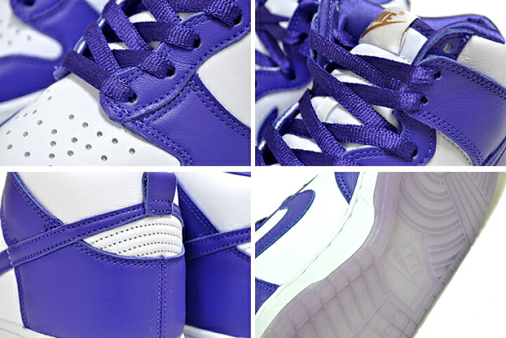 楽天市場】NIKE WMNS DUNK HI SP white/varsity purple dc5382-100  
