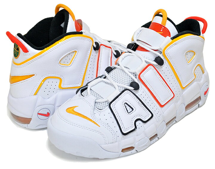 楽天市場】NIKE AIR MORE UPTEMPO RAYGUNS white/university gold  
