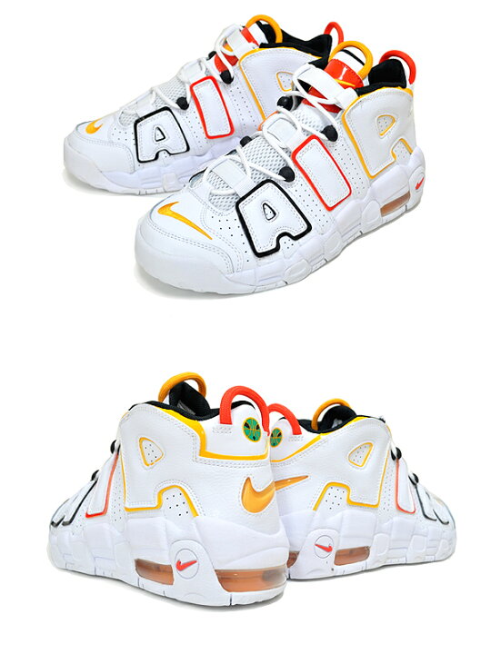 楽天市場】NIKE AIR MORE UPTEMPO (GS) RAYGUNS white/university gold 