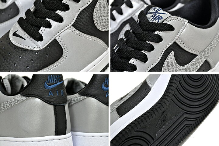 楽天市場】NIKE AIR FORCE 1 B SILVER SNAKE black/black-silver 