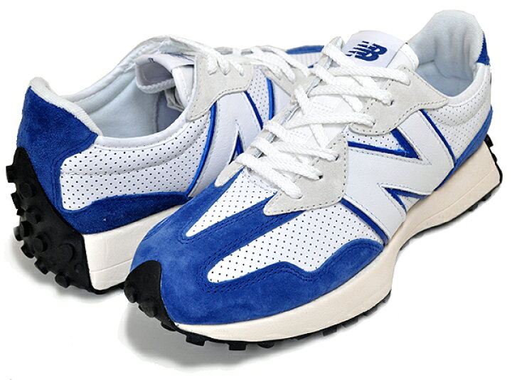 楽天市場】NEW BALANCE MS327PF WHITE/BLUE PRIMARY PACK width D 