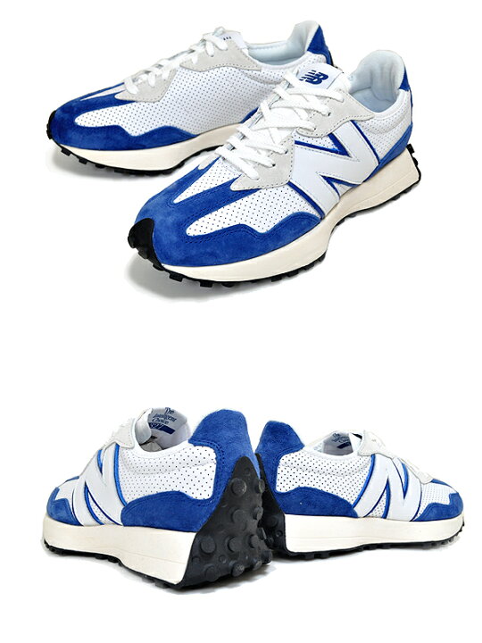 楽天市場】NEW BALANCE MS327PF WHITE/BLUE PRIMARY PACK width D 