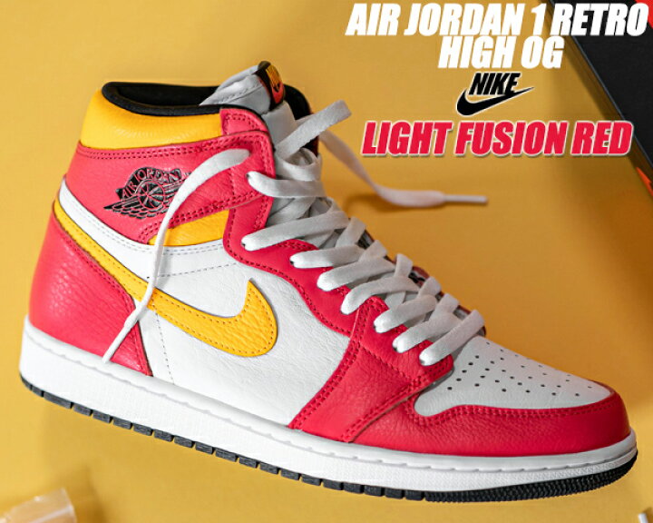 楽天市場 Nike Air Jordan 1 High Og Lt Fusion Red Black White 5550 603 Light Fusion Red ナイキ エアジョーダン 1 レトロ ハイ Og ライト フュージョン レッド スニーカー ハイカット Aj1 Limited Edt