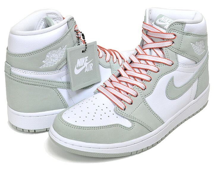 楽天市場】NIKE WMNS AIR JORDAN 1 HI OG seafoam/white-heling orange  