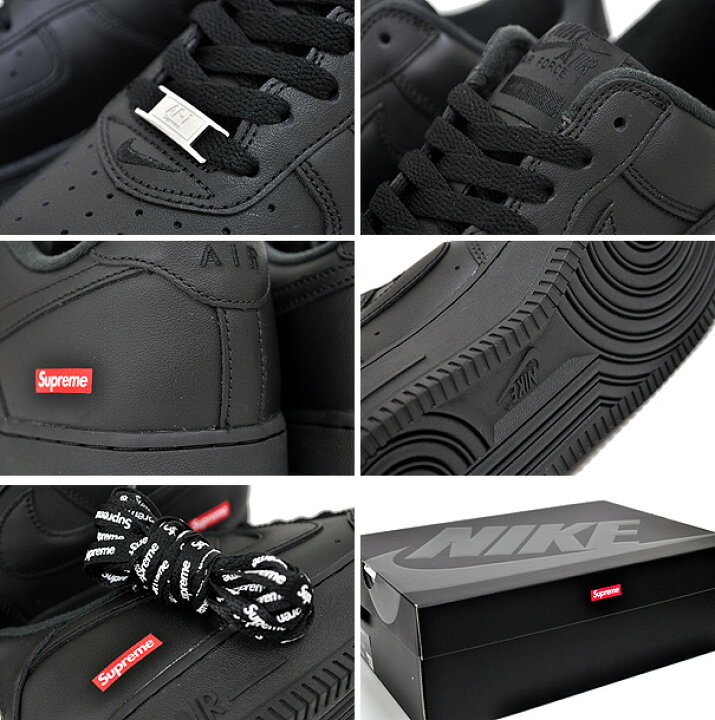 楽天市場】NIKE AIR FORCE 1 LOW / SUPREME black/black cu9225-001  