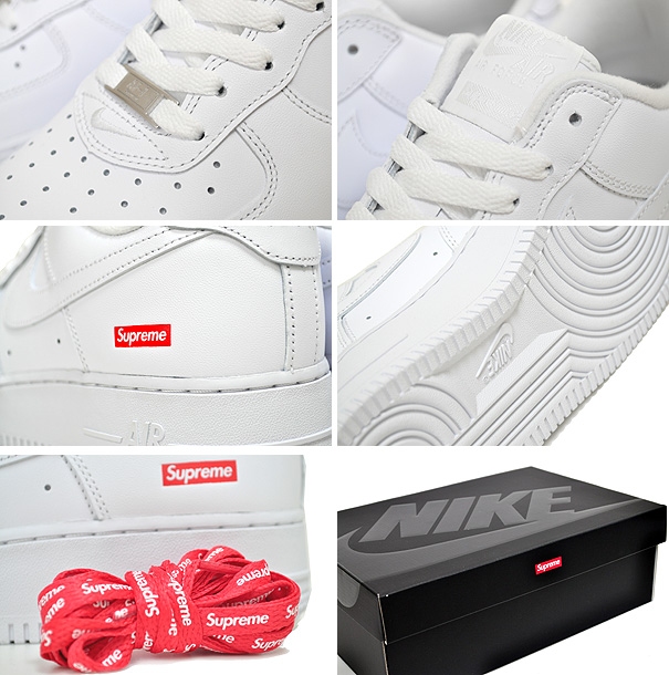 NIKE AIR FORCE LOW SUPREME white/wht cu9225-100 ナイキ エアフォース  シュプリーム スニーカー ホワイト AF1 LO LIMITED EDT