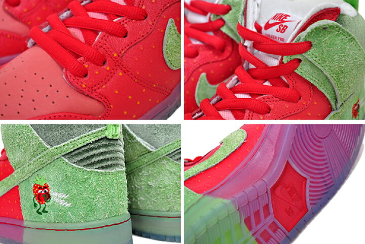 楽天市場】NIKE SB DUNK HI PRO QS STRAWBERRY COUGH university red 