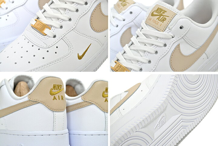 楽天市場】NIKE WMNS AIR FORCE 1 07 ESS white/rattan-rattan-wht 