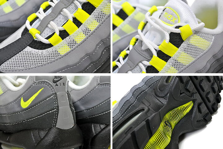 楽天市場】NIKE AIR MAX 95 OG (GS) black/neon yellow-lt graphite 