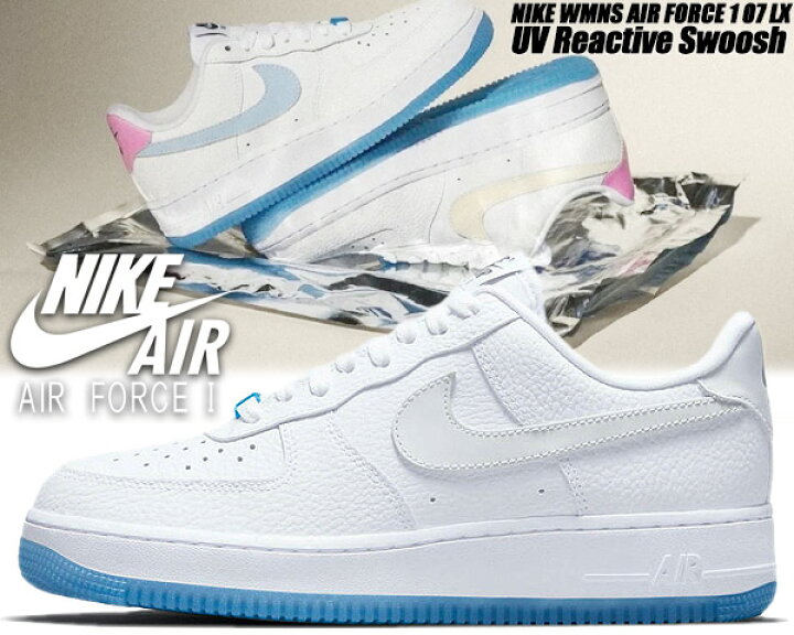 楽天市場】NIKE WMNS AIR FORCE 1 07 LX white/white-white da8301-101  