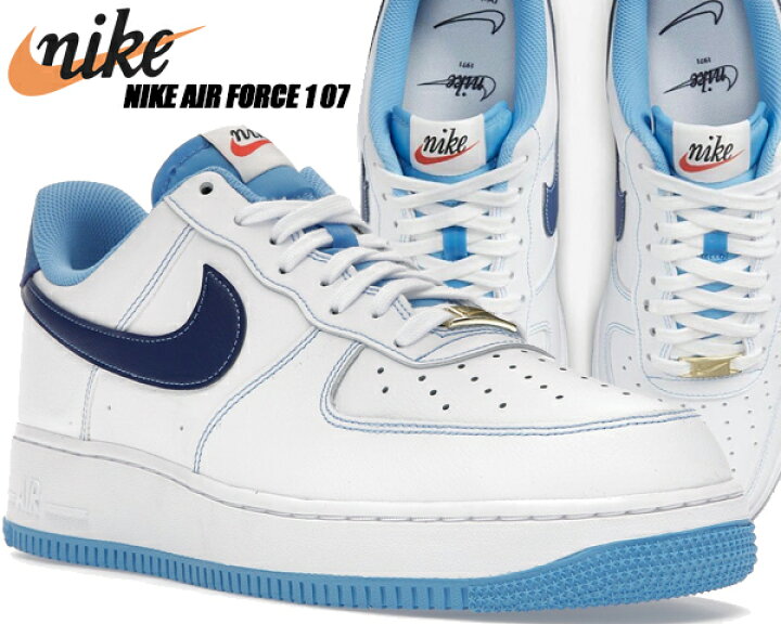 楽天市場】NIKE AIR FORCE 1 07 white/deep royal blue da8478-100 