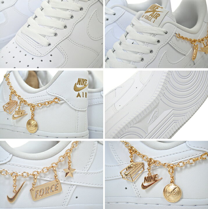 楽天市場】NIKE WMNS AIR FORCE 1 07 LX white/wht-metallic gold 