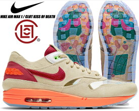 NIKE AIR MAX 1 / CLOT KISS OF DEATH net/deep red-orange blaze dd1870-100 ナイキ エアマックス 1 クロット スニーカー クリア キス オブ デス