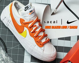[18日はご愛顧感謝デー＆ポイント5倍!!] NIKE BLAZER LOW / SACAI white/magma orange-wht dd1877-100 ナイキ ブレザー ロー サカイ スニーカー ホワイト マグマ オレンジ