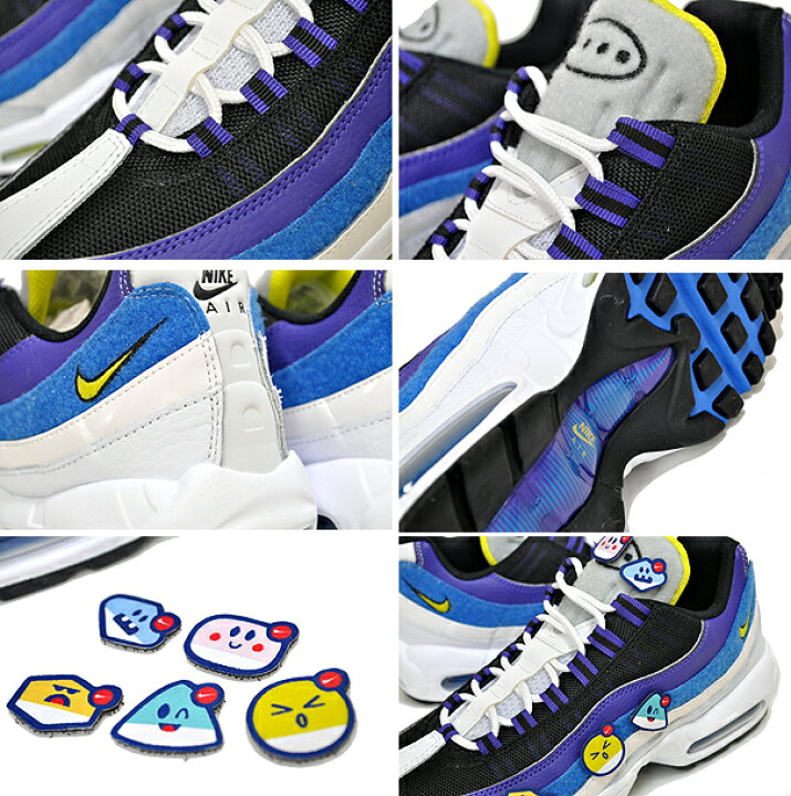 楽天市場】NIKE AIR MAX 95 AIRMOJI white/cyber-black-signal blue 