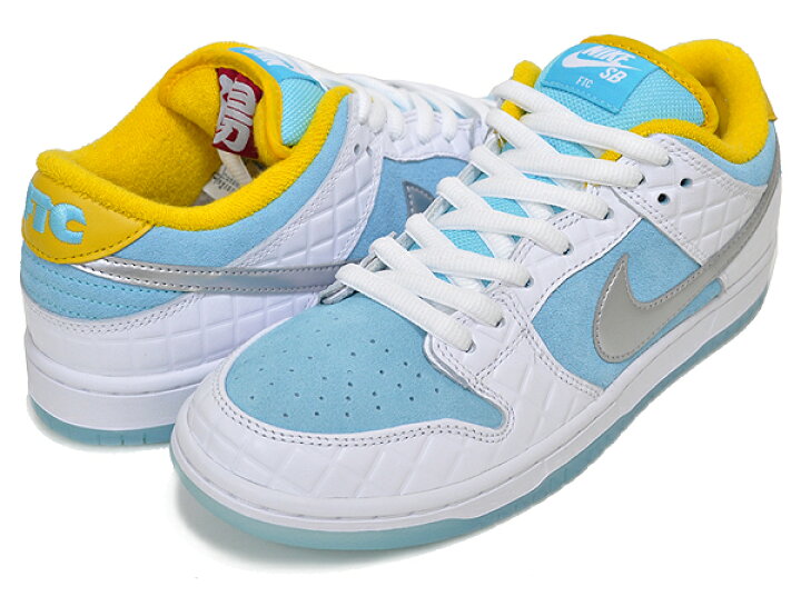 楽天市場】NIKE SB DUNK LOW PRO QS FTC lagoon pulse/metallic silver  