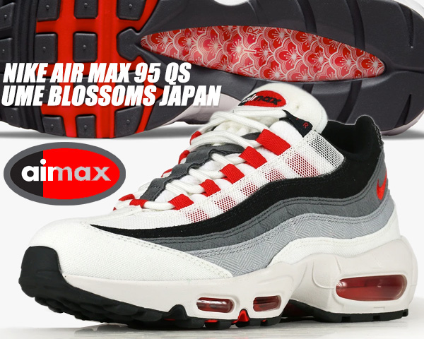 NIKE AIR MAX 95 QS UME BLOSSOMS JAPAN summit white/chile red dh9792-100 ナイキ  エアマックス 95 QS スニーカー レッド グラデーション グラデ 梅 ジャパン | LIMITED EDT