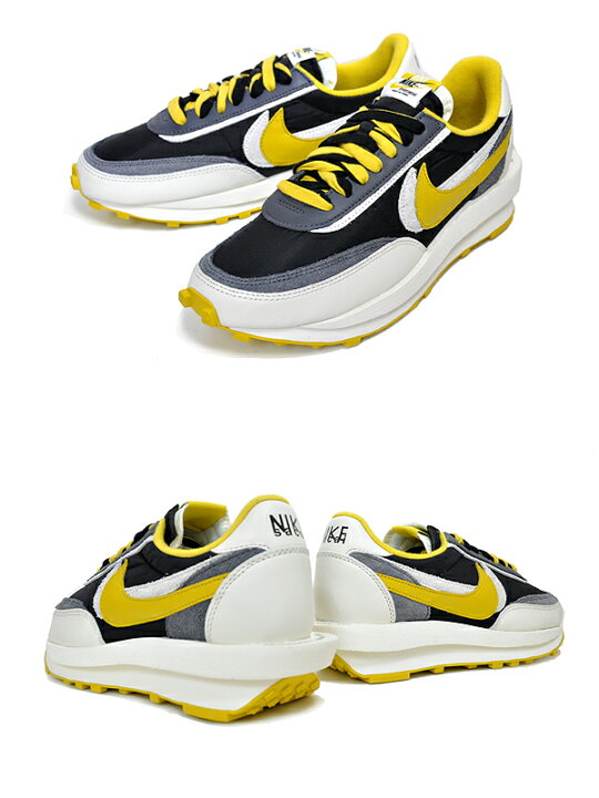 楽天市場】NIKE SACAI UNDERCOVER LDWAFFLE black/bright citron-sail 