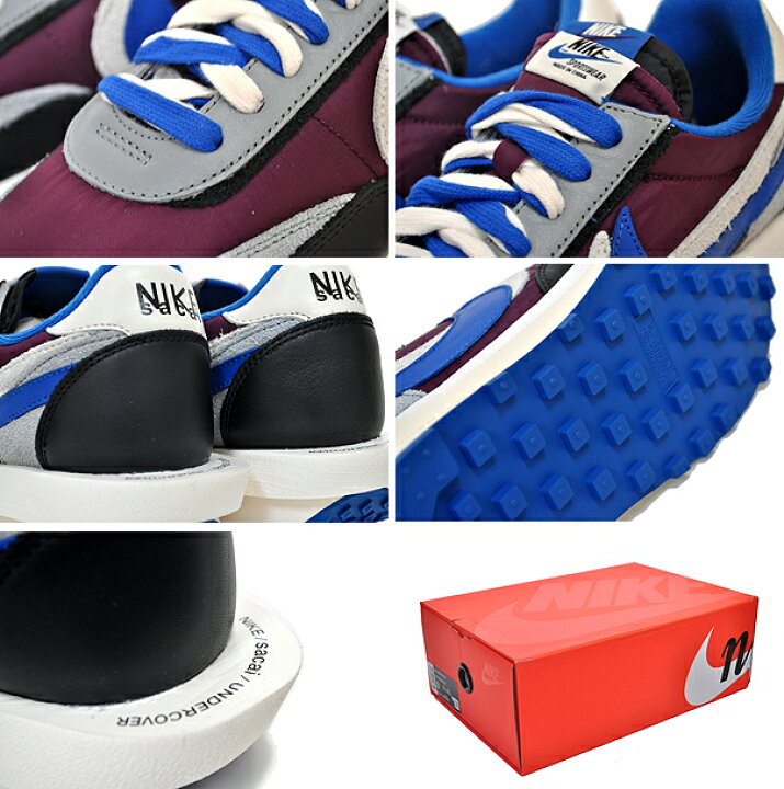 楽天市場】NIKE SACAI UNDERCOVER LDWAFFLE night maroon/team royal 