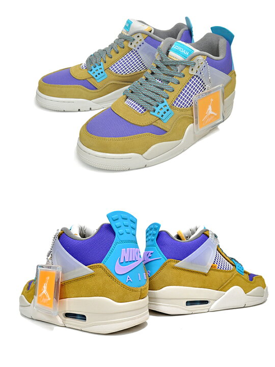 楽天市場】NIKE AIR JORDAN 4 RETRO SP UNION desert moss/turquoise  
