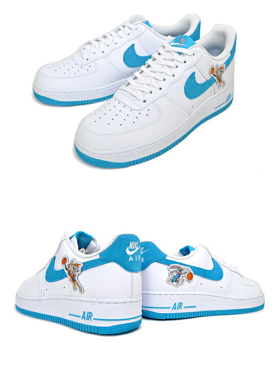 楽天市場】NIKE AIR FORCE 1 07 SPACE PLAYERS white/lt blue fury 