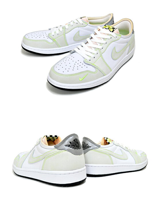 楽天市場】NIKE AIR JORDAN 1 LOW OG white/black-ghost green dm7837  