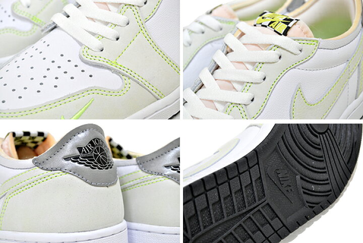 楽天市場】NIKE AIR JORDAN 1 LOW OG white/black-ghost green dm7837  