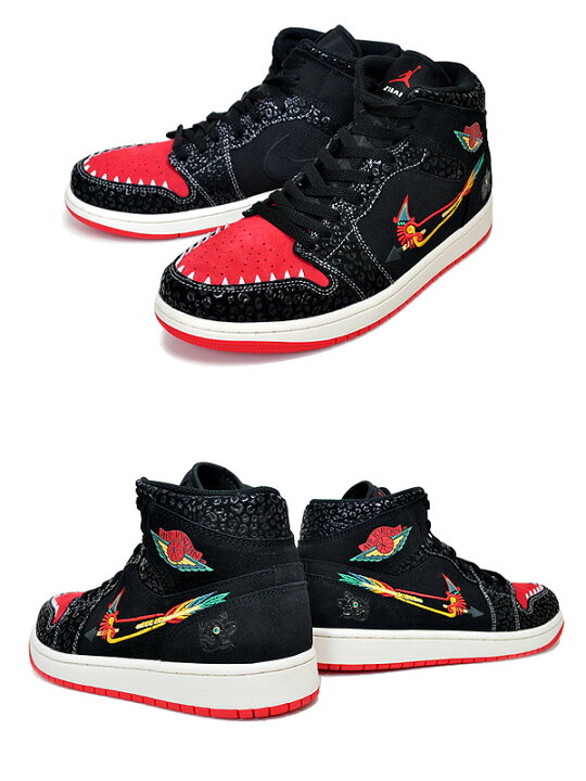 楽天市場】NIKE AIR JORDAN 1 MID SE SIEMPRE FAMILIA black/chile red 
