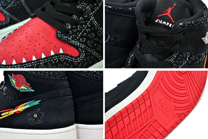 楽天市場】NIKE AIR JORDAN 1 MID SE SIEMPRE FAMILIA black/chile red 