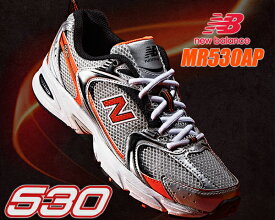 NEW BALANCE MR530AP width D Silver Metallic Orange Black ニューバランス 530 レディース スニーカー シルバー オレンジ ブラック