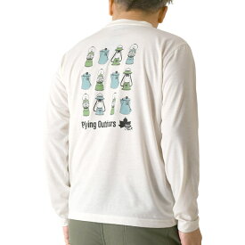 ロゴス LOGOS park バックプリント 長袖 Tシャツ メンズ アウトドア ブランド カットソー ランタン ケトル 吸水速乾 ドライ 送料無料 通販A15【11C0274】
